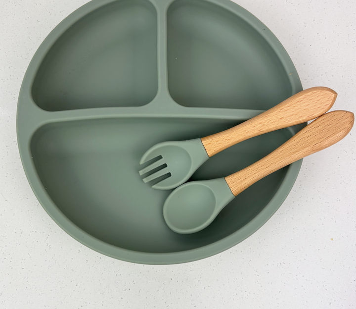 Wooden Handle Spoon and Fork Set