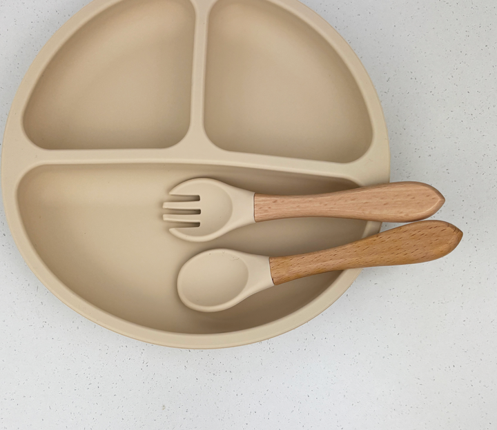 Wooden Handle Spoon and Fork Set