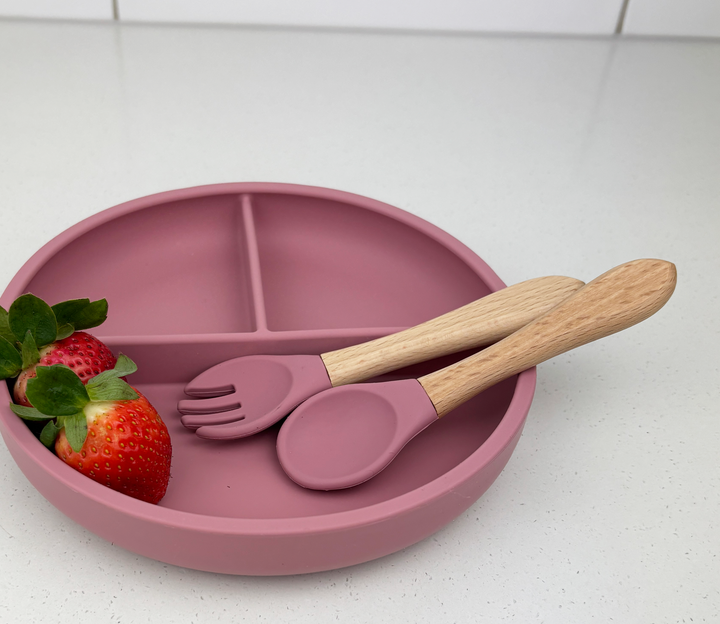 Wooden Handle Spoon and Fork Set