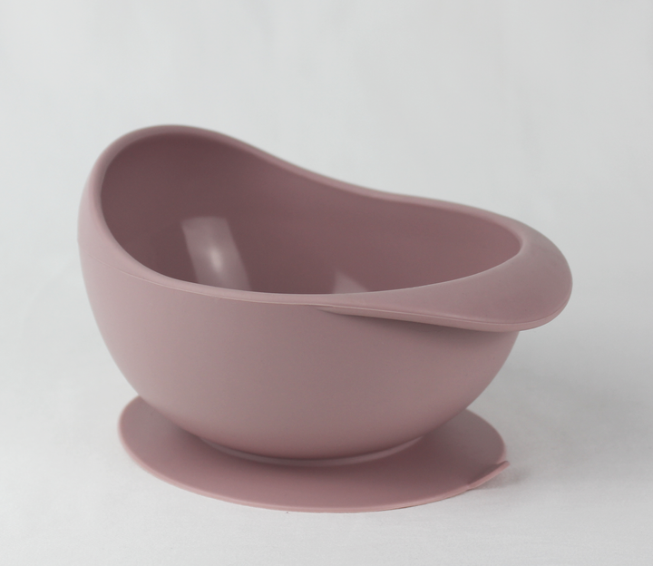 Basic Silicone Suction Bowl Misty Lilac Puggle Collective PuggleCollective BPA Free Silicone Tableware toys kids childrens baby gift gifting games baby weaning baby feeding plate bowl drinking suction plate suction bowl Non-stick