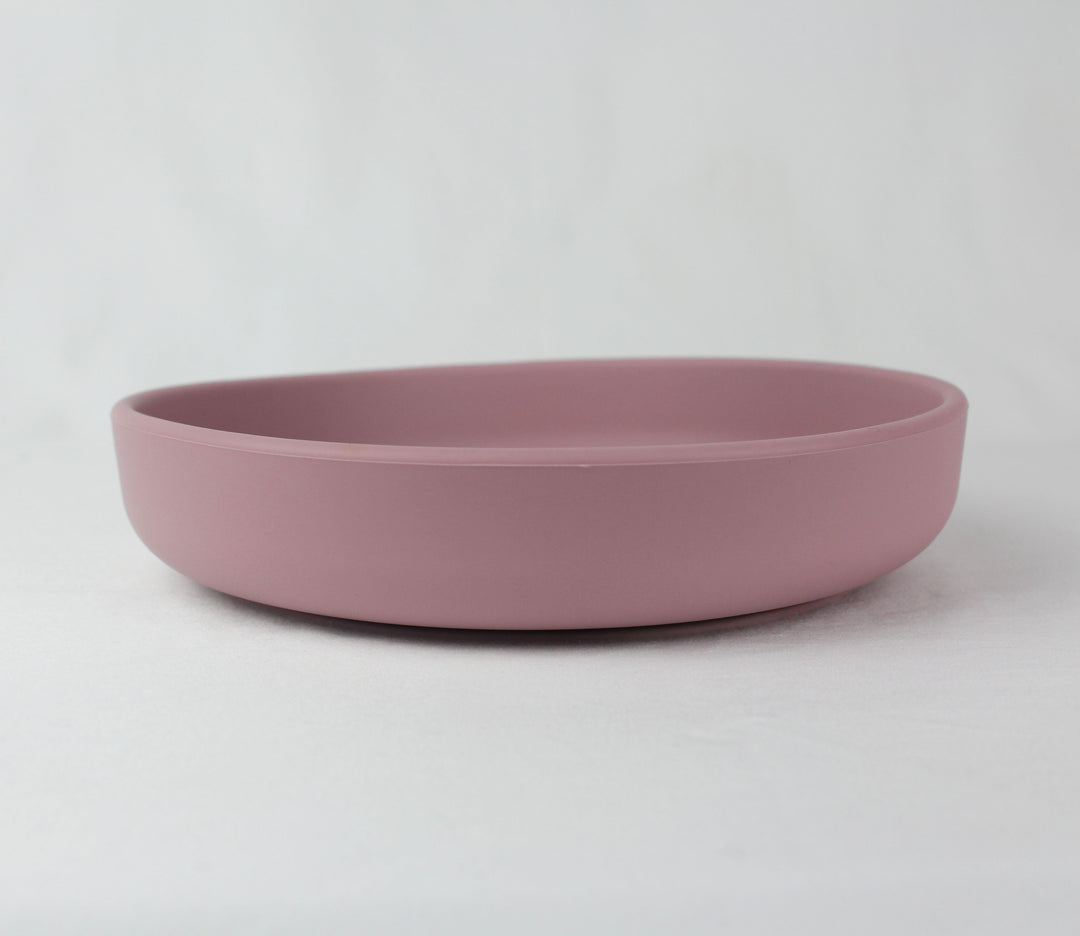 Basic Silicone Suction Plate Misty Lilac Puggle Collective PuggleCollective BPA Free Silicone Tableware toys kids childrens baby gift gifting games baby weaning baby feeding plate bowl drinking suction plate suction bowl Non-stick