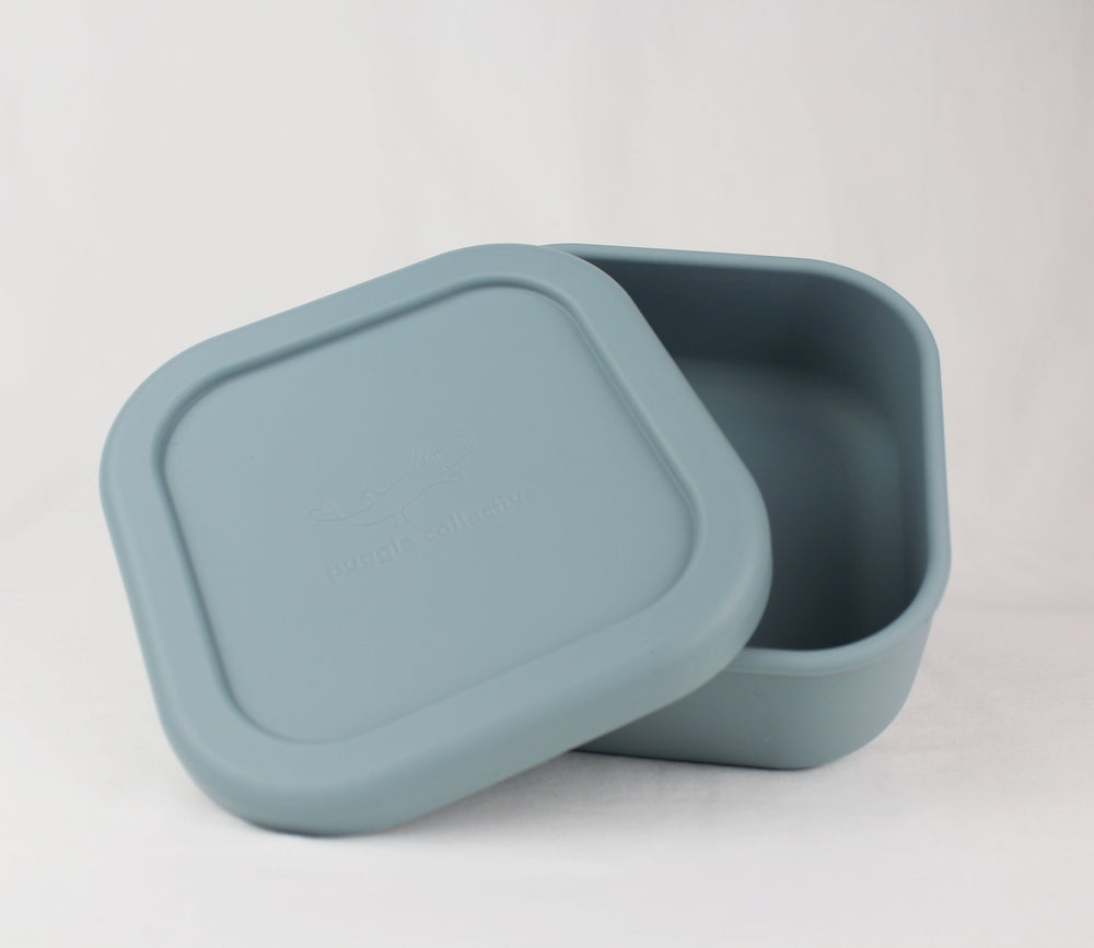 Silicone Snack Box Ocean Spray Puggle Collective PuggleCollective BPA Free Silicone Tableware toys kids childrens baby gift gifting games baby weaning baby feeding plate bowl drinking suction plate suction bowl Non-stick